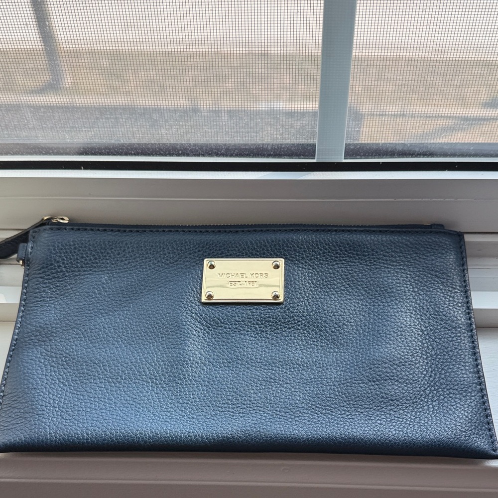 Michael Kora Wristlet with Gold Accents